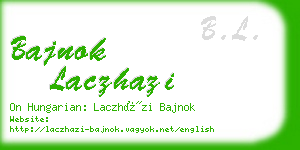 bajnok laczhazi business card